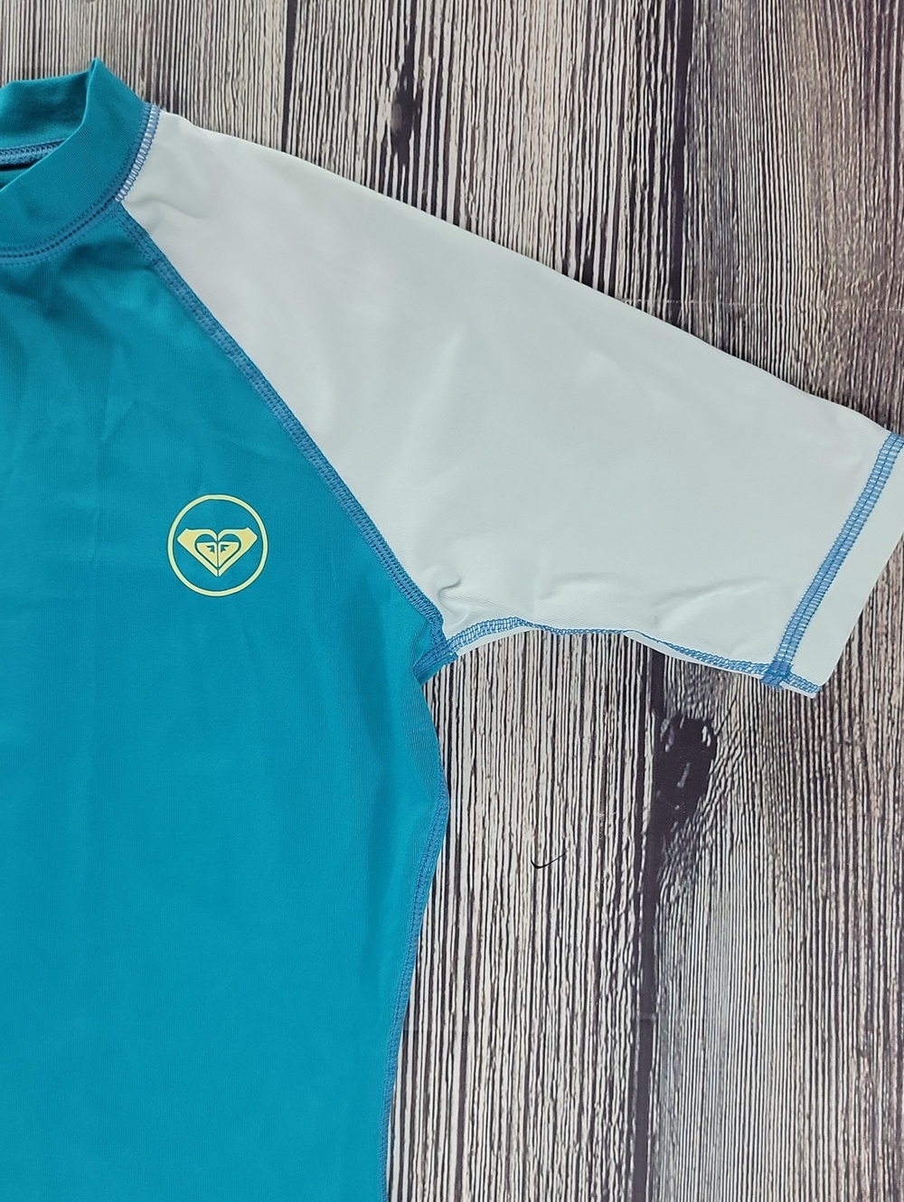 Roxy Sea Bound Rash Guard In Teal Mint - Picture 5 of 11
